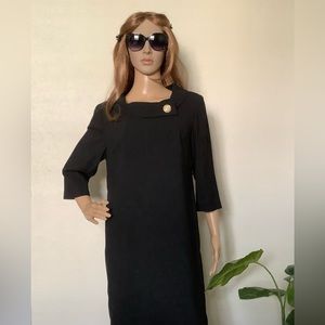 NORTON  MCNAUGHTON VINTAGE BLACK DRESS - SIZE 10